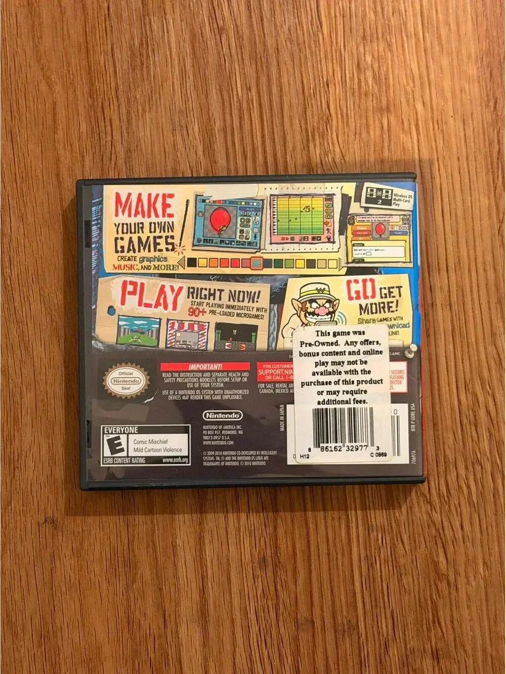 Wario Ware D.I.Y. For Nintendo DS